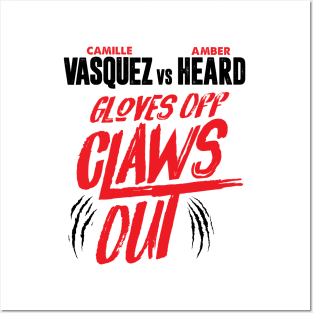 Vasquez vs Heard CLAWS OUT! Posters and Art